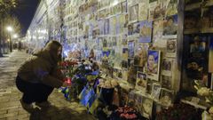 Mural en memoria de los soldados ucranianos ca�dos, en Kiev.