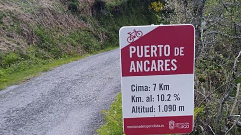 Rutas ciclistas por las montaas de Lugo, con altimetras