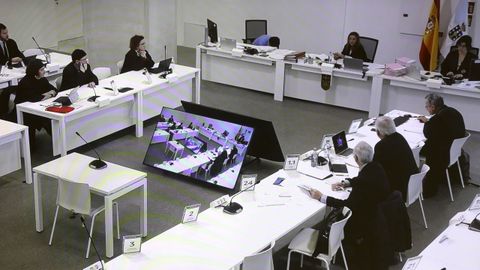 En la imagen, primera jornada en la que declararon las v�ctimas en el juicio que termin� hace un a�o y medio.