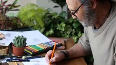 Santiago Saiz, fog�grafo e ilustrador, autor del libro  Aprend� de lo que hab�a olvidado 