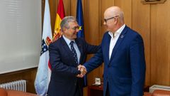 Luis Menor y Eladio Santos, en la Subdelegacin.