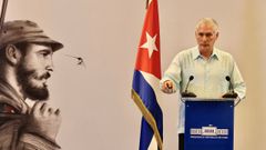 El presidente cubano, Miguel D�az-Canel