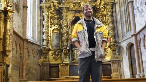 El bailar�n y core�grafo vigu�s Fran Mart�nez, en la iglesia del convento de Santa Clara