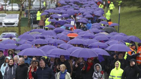 Andaina contra la violencia de g�nero en Compostela