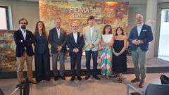 De izquierda a derecha, Germ�n Orizaola, Deva Men�ndez, F�lix Baraga�o, Ignacio Villaverde, Borja S�nchez, Paz Fern�ndez Garc�a, Luc�a Rodr�guez Olay e ��igo Ezquerra.