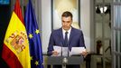 El presidente del Gobierno, Pedro S�nchez, en la rueda de prensa que ofreci� en Pek�n