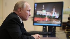 Putin, durante su reuni�n virtual con la directora de la Comisi�n Electoral Central de Rusia, Ella Pamfilova.