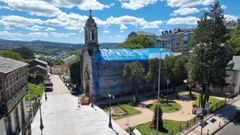 Intervencin en el barrio de O Carme, aunque est pendiente la reforma de la iglesia