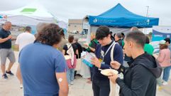 Foto dunha degustaci�n do Lirio de Ribeira realizada en Agui�o