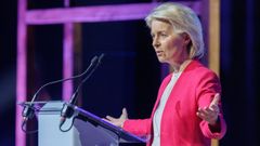 La presidenta de la Comisi�n Europea, Ursula von der Leyen, el pasado d�a 3 de marzo en Bruselas