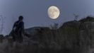 Luna creciente vista desde Muxa