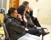 Los acusados, este mi�rcoles, durante el juicio. 