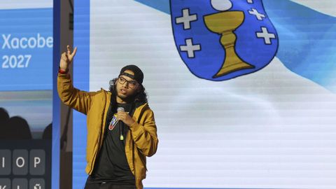 O acto contou coa intervenci�n un artista venezolano afincado en Galicia