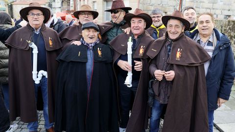 Un grupo de fieles de San Blas en Vigo