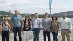 El futuro gobierno de Outes, tras la firma del acuerdo entre Compromiso, BNG y PSOE el s�bado.