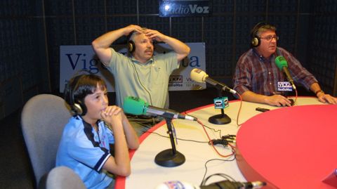 En el ao 2001, comentando un partido del Celta en Radio Voz