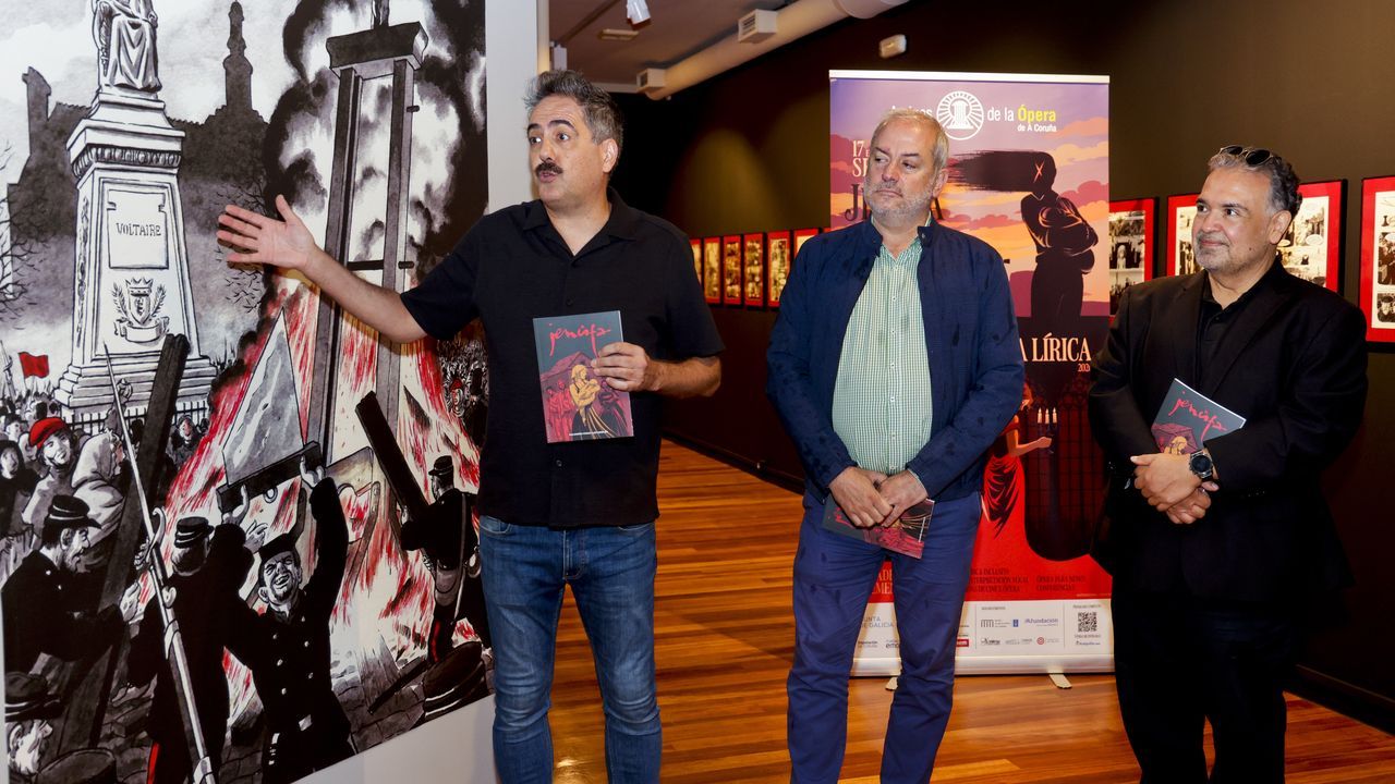 Unión de lírica y cómic en la presentación de la novela gráfica de «Jenufa» en el Kiosko Alfonso