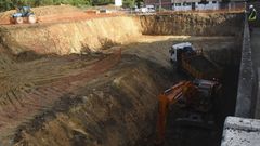 Obra del auditorio de Ribeira