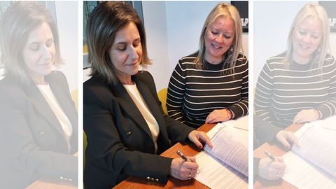 Firma del convenio entre Navantia y Concello de Fene
