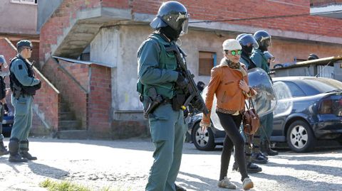 Operacin antidroga de la Guardia Civil en el poblado del Vao