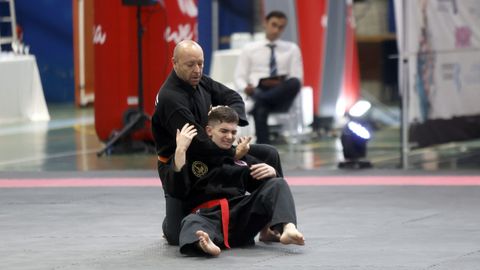 Campeonato gallego de hapkido en el Pabell�n de Barra�a