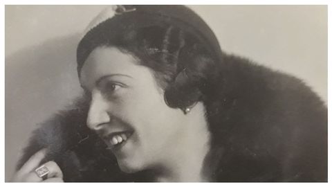 Emilia �lvarez �lvarez, socia protectora do Seminario de Estudos Galegos na d�cada de 1930. Compa�eira de vida de Ferm�n Bouza Brey