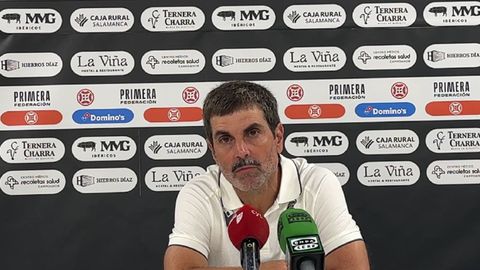 El segoviano en rueda de prensa este curso. 