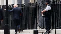 Boris Johnson, a su salida el martes de Downing Street.