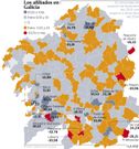Los afiliados en Galicia