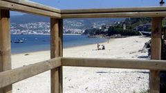 Playa de Beluso, en Bueu