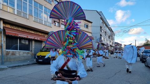 Viana acoge la mayor mascarada de la pennsula Ibrica.Una de las mscaras participantes en el desfile.