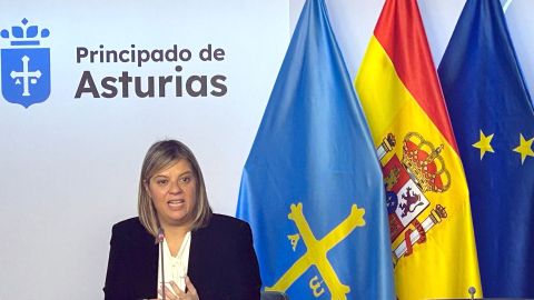 La vicepresidenta del Gobierno asturiano, Gimena Llamedo
