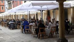 Terrazas en la Plaza del Fontn en Oviedo