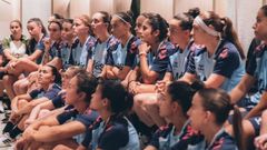 Las jugadoras de As Celtas, en el inicio de la pretemporada.