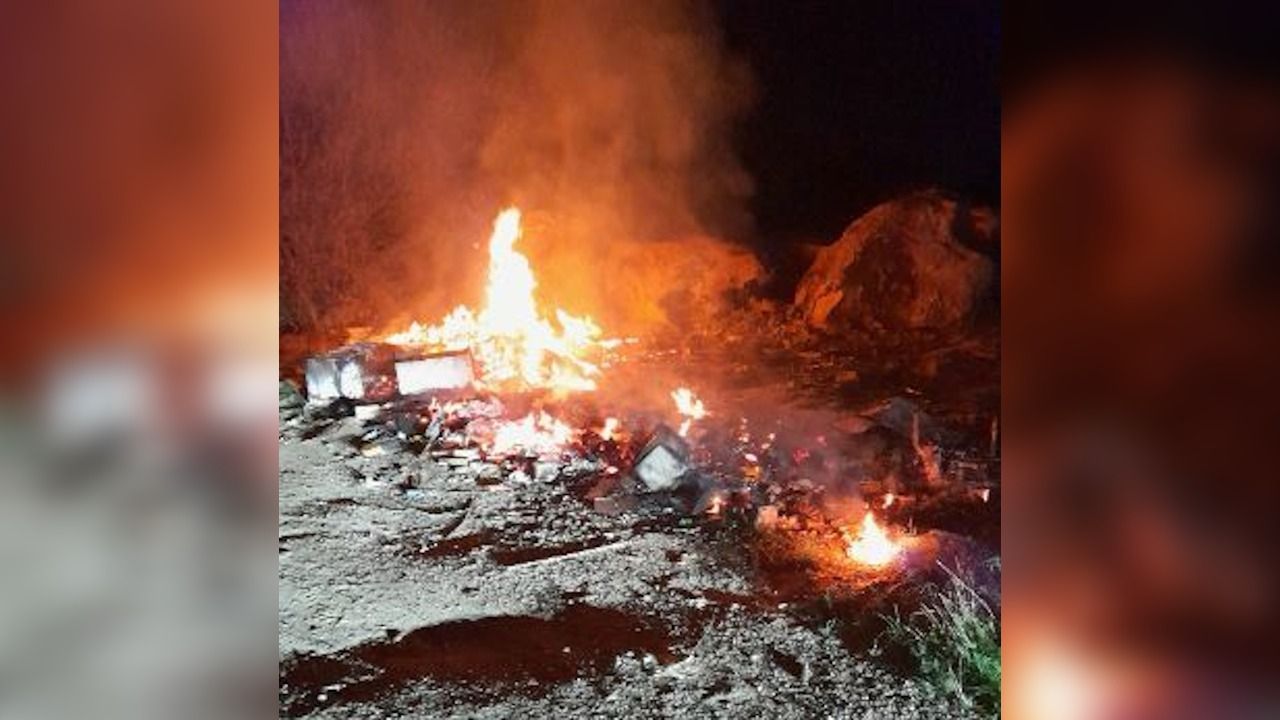 Sofocan una quema incontrolada en el poblado chabolista de Mazoi, en Lugo
