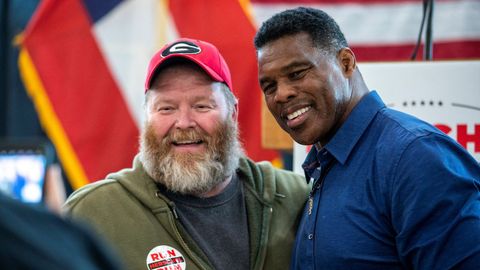 El candidato republicano a senador por Georgia, Herschel Walker.