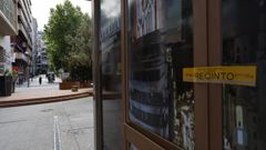 Las puertas de la cafetera de concesin municipal fueron precintadas por la Polica Local.