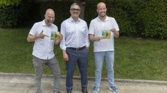 Miguel Vales, Daniel P�rez e Iv�n Andrade, durante a presentaci�n 