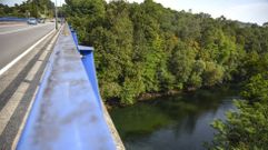 El río Lérez desde el Ponte da Palabra, en Monte Porreiro