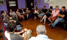 Aspecto de la reunión celebrada en la tarde del pasado lunes en la sede de la federación. 