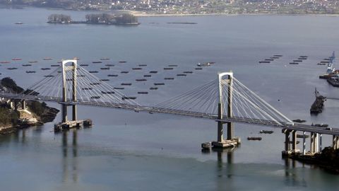 Vista del puente de Rande.