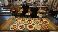 Los hermanos Miscali, propietarios de Ay� Pasta Bar (A Coru�a), crearon el D�a Internacional contra la nata en la Carbonara