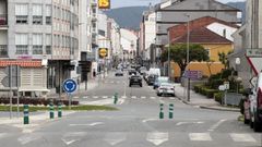 Uno de los accidentes se registr� en el entorno de la rotonda del h�rreo de la calle Chantada
