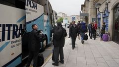 Imagen de principios de mayo de un traslado en autob�s entre Ourense y Zamora