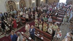 Un aspecto de la nave de la iglesia durante las celebraciones del 15 de agosto del 2018