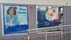 La sede del PP, vandalizada