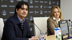 Marco Garc�s y Mari�n Mouri�o, este lunes en Bala�dos.