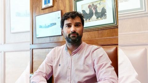 El alcalde de Vald�s, �scar P�rez