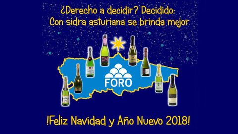 Felicitaci�n navide�a de Foro Asturias