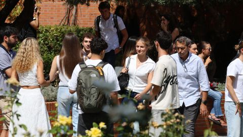 La princesa Leonor pone fin a su primer d�a como universitaria